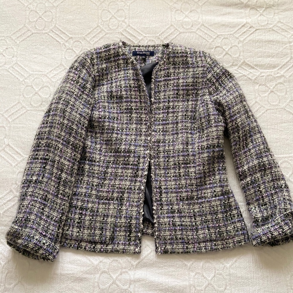 SOLD. Evan Picone Tweed Blazer
